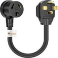 JourneymanPro Universal Electric Converter Dryer Adapter Cord 3 to 4