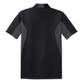 thumbnail image 6 of Yellow Rooster Mens Side Blocked Micropique Sport-Wick Polo Black/ Iron Grey S, 6 of 7