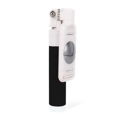 Thinsont Mini Selfie Stick Wired Control Extendable Handheld Selfie Stick Support for and Android Smartphone with Rear Mirror