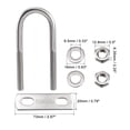 thumbnail image 2 of Unique Bargains M8x35mmx102mm Rond U-Bolt 304 Acier Inoxydable 2 Set, 2 of 5