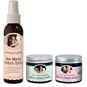 EARTH MAMA Angel Baby Bottom spray avec le fond Baume & Nipple beurre