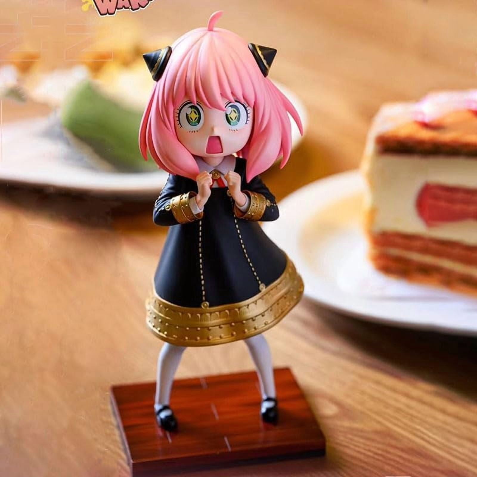 New Anya Figure, Standing Starry Eyes Anya Forger Anime Figures 17cm/6.7nch PVC Characters Collectible Handicrafts Decorations for Anime Fans Gifts