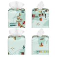 thumbnail image 5 of Rocae World Travel Map for High-grade Leather Tissue Box, Exquisite Fashionable Design, Office Tissue Box, Waterproof Family Tissue Box, 5 of 8