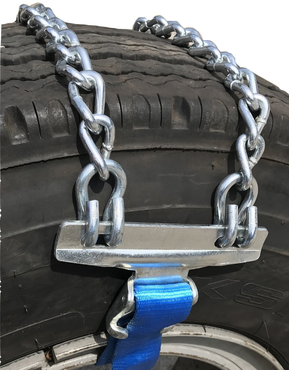 TireChain.com 295/80-22.5 295/80 22.5 V-Bar Strap On Emergency Tire Chains 