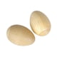 thumbnail image 4 of 2 huevos musicales de madera con arena, maracas, ligeros, compactos, para Pascua. M, 4 of 9