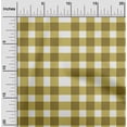 thumbnail image 2 of oneOone Cotton Cambric Olive Green Fabric Gingham Check Sewing Fabric By The Yard Printed Diy Clothing Sewing Supplies 42 Inch Wide, 2 of 4