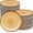 Wood Grain, variant on 80Pcs Wood Grain Paper Plates Rustic Wood Grain Party Supplies,7"Wood Grain Dessert Plates Wood Slice Plates,for Baby Shower Camp Fire Camping Woodland Animal Lumberjack Birthday Party Decoration