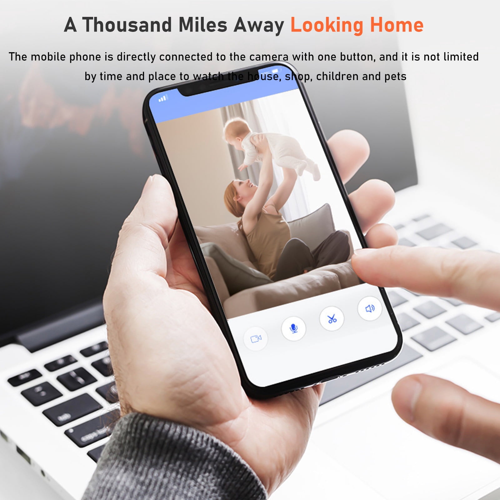 HOMBOTI Security Cameras Wireless Indoor Outdoor Indoor Security Camera 2MP HD WiFi Camera For Home Security 5G- WiFi Motion Detection Color Night Vision 2-Way Audio Ideal For Baby Monitor