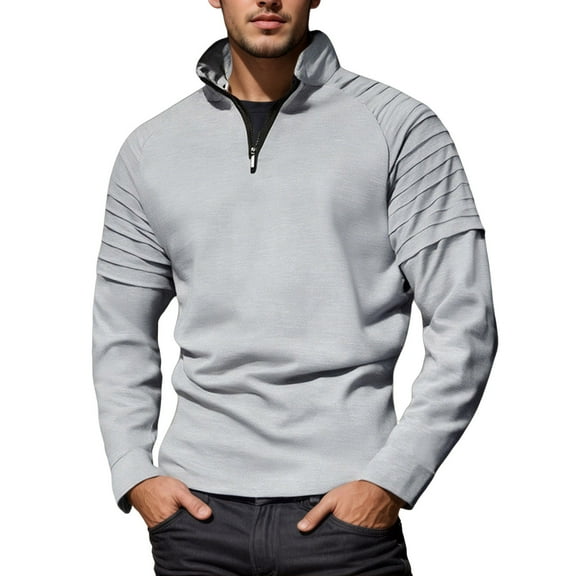 VJATTWR Men's Long Sleeve Crew Neck T-Shirt M