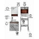 thumbnail image 5 of Combo Gabinetes Para Baño CASABLANCA Con Sobre WC Y Botiquín., 5 of 6