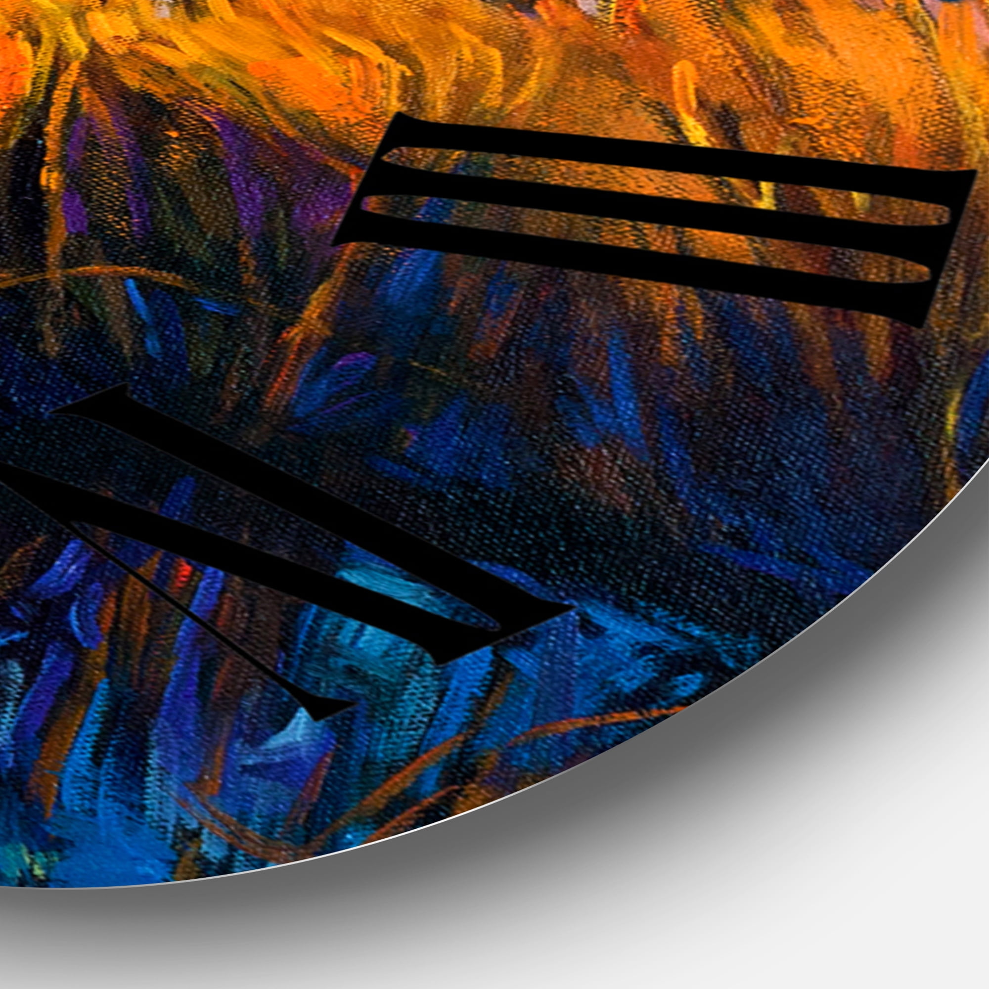 Designart 1 in Quartz Coastal Wall Clock