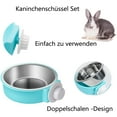 thumbnail image 4 of Juego de cuencos para conejos, cuencos de alimentación para conejos, cuenco para jaula de animales pequeños y suministros de agua colgantes de acero inoxidable para conejos, chinchillas, cobayas,, 4 of 6