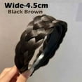 thumbnail image 2 of Bradem Headbands for Women, Five Strand Braid Widened Hair Hoop - Hair Bands,Hair Ties,Edge Handmade Fishbone Braid Wig Head Hoop, High Cranial Top Pressure Hair Hoop, Stylish & Secure Accessory, 2 of 3