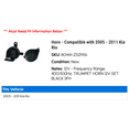 thumbnail image 2 of Horn - Compatible with 2005 - 2011 Kia Rio 2006 2007 2008 2009 2010, 2 of 2