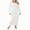 White, variant on Gupgi Women Knitted Slim Fit Dress Solid Crochet Long Dress Fall Dresses
