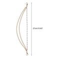 thumbnail image 2 of Unique Bargains 1 Pc Portable Triple Layer Handbag Strap for Dating Gold Tone Metal Plastic, 2 of 5
