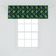thumbnail image 2 of Ambesonne Cactus Window Valance, Cacti Plants Warm Climate, 54" X 18", Charcoal Grey Multicolor, 2 of 3