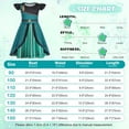 thumbnail image 5 of Benylion Ice Princess Dress Up with accessories for Girls Birthday Party Outfits 1-2T Halloween Costumes for Kids Cosplay Princess Costume, 5 of 7