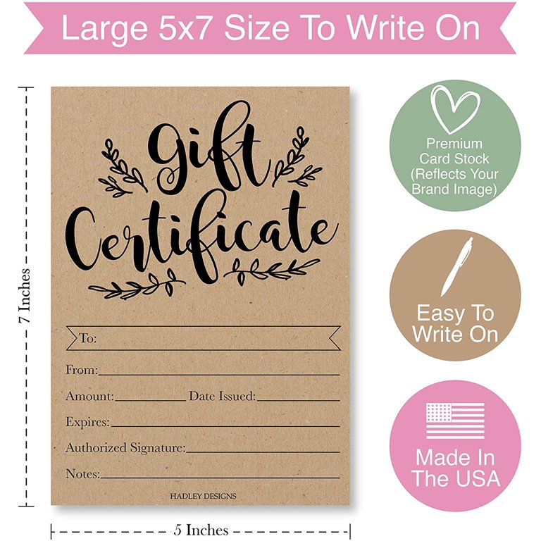 25-rustic-blank-gift-certificates-for-small-business-black-kraft-paper-voucher-for-massage-hair-nail-salon-spa-restaurants-and-diy-coupon-cards-for-birthday-mom-valentines-day-him-her for Free Printable Gift Certificates For Business 25 Rustic Blank Gift Certificates for Small Business, Black Kraft Paper Voucher for Massage, Hair & Nail Salon Spa, Restaurants, and DIY Coupon Cards for Birthday, Mom Valentines Day, Him & Her, for Free Printable Gift Certificates For Business