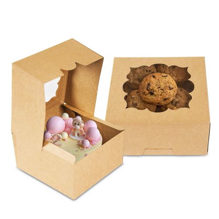 kraft gift boxes with window