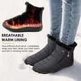 thumbnail image 3 of Ecetana Snow Boots for Women Waterproof Warm Ankle Boots Non‑Slip Lightweight Outdoor Winter Boots with Side Zipper, 3 of 7
