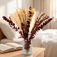 thumbnail image 7 of Sanmadrola Pampas Grass Fall Decor Autumn Decorations for Home Thanksgiving Table Boho Flowers Orange Fluffy Dried Flower Dry Pompas 17" Decorations Indoor, 7 of 7