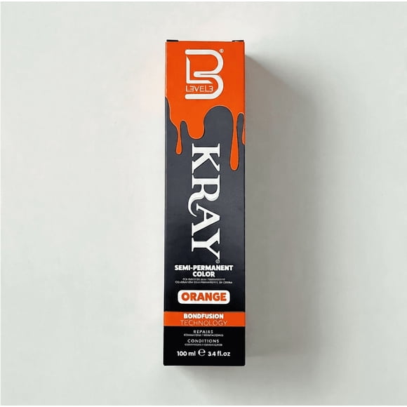 L3VEL3 LIGHT ORANGE SEMI PERMANENT COLOR TUBE 100ML