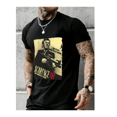 thumbnail image 1 of Camiseta gráfica Scarface "El mundo es tuyo" para hombre, suave y cómoda, de poliéster, informal, de verano, con cuello redondo, de algodón., 1 of 6