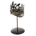 thumbnail image 1 of Portavelas de hierro forjado, candelabro, farol decorativo Oro negro, 1 of 9