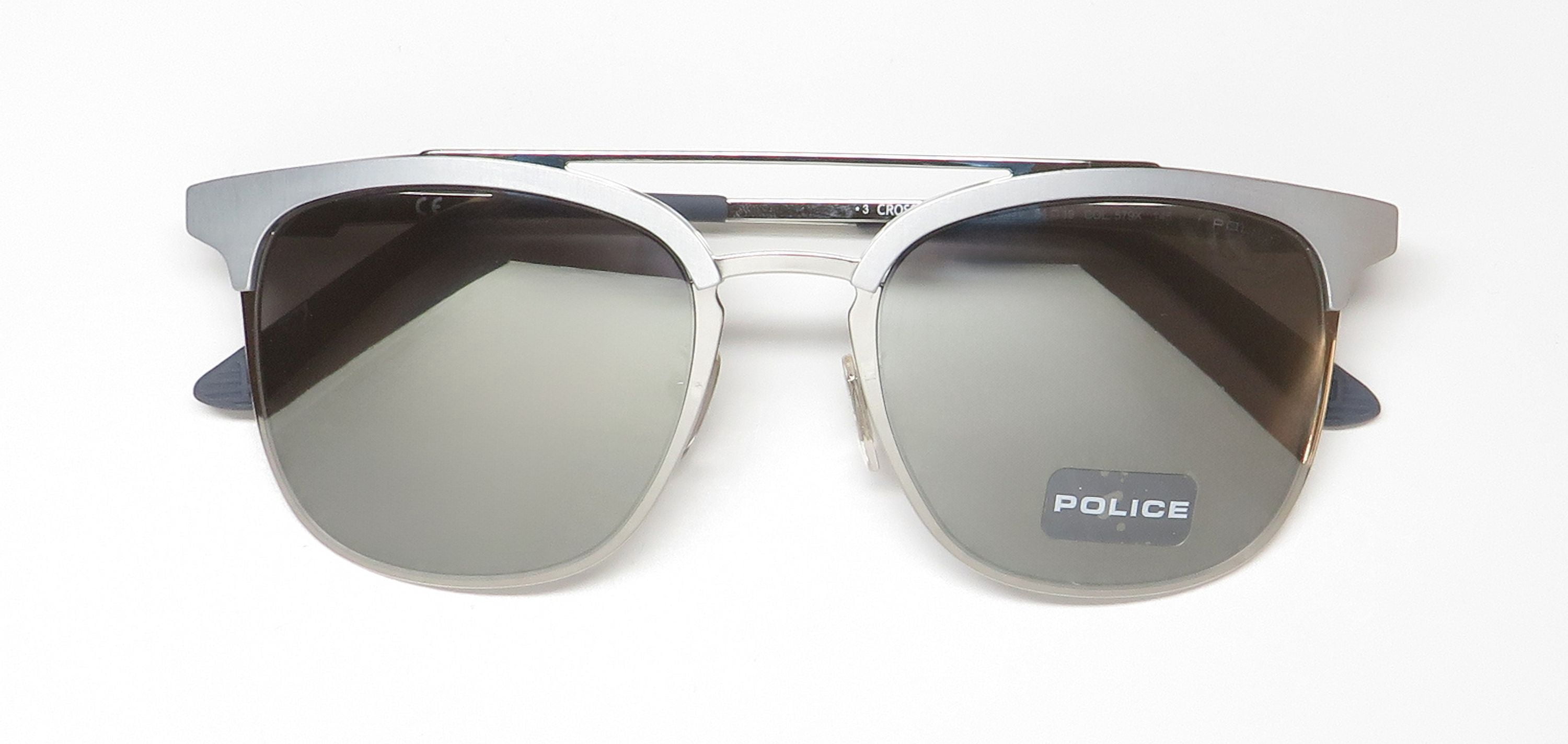 POLICE SPL569V SUNGLASSES HEAVY BROWLINE LOOK STYLE 100% UV RAYS PROTECTION MENS
