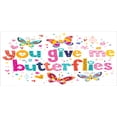 thumbnail image 4 of Butterfly Piggy Bank, Love Words Hearts Happy Butterflies Flowers Romantic Cartoon Style Print, Ceramic Coin Bank Money Box for Cash Saving, 3.6" X 3.2", Multicolor, by Ambesonne, 4 of 4