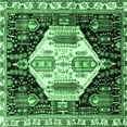thumbnail image 1 of Ahgly Company Indoor Square Persian Emerald Green Traditional Area Rugs, 8' Square, 1 of 4