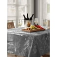 thumbnail image 6 of Grey Oil Painting Table Cloth, Contemporary Abstract Art Waterproof Tablecloth for Rectangle Tables, Reusable Washable Fabric Table Cover for Restaurant Kitchen Dining Tables 60"x84", 6 of 6