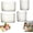 Set*1, variant on Crystal Clear Freezer Storage Bins 4 Pack Plastic Durable Stackable Accessories with Handles Kitchen Organization for Refrigerator and Pantry Frozen Food, Meat & Veggies (Green*4 L)