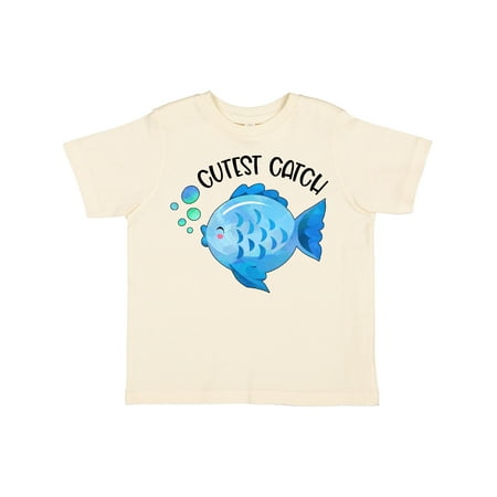 

Inktastic Cutest Catch Cute Blue Fish Gift Toddler Boy or Toddler Girl T-Shirt