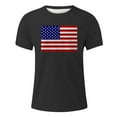 thumbnail image 3 of Ramiter Mens Patriotic T-Shirts Men's Moisture Wicking , Short Sleeve Crew T-Shirts Grey L, 3 of 4