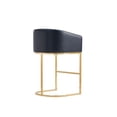 thumbnail image 7 of Manhattan Comfort Louvre Counter Stool with Steel Base in Black - Set of 2, 7 of 7