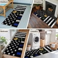 thumbnail image 5 of Runner Rugs 2x6 Ft, Blue American Flag Non Slip Area Rugs for Kitchen Bedroom Entryway, Sunflower Vintage USA Flag Washable Carpet Runner Rug Floor Mats for Bedroom Home Decor, 5 of 8