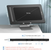 XPPen 13 in Drawing Tablet with 1080P Screen XP Artist 13 2nd Graphics Tablets with stylus for digital art animation beginner