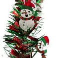 thumbnail image 6 of 50 Feet Green Red Christmas Metallic Tinsel Twist Hanging Garland with Snowflake for Home Mantle Xmas Tree Staircase Railing New Year Holiday Party Indoor Outdoor Decorations, 6 of 6