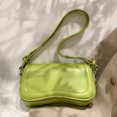thumbnail image 4 of Bolso de cuero para axila para mujer Bolso de mano versátil Bolso tipo cartera informal (verde), 4 of 8