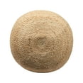 thumbnail image 6 of Ox Bay Julian Round Natural/Navy Striped Indoor Pouf Ottoman, 18"H x 18"W, 6 of 7