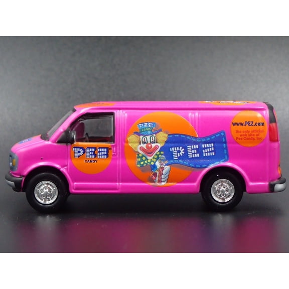 Open Box 2000 00 GMC 2500 VAN PEZ RARE 1:64 SCALE COLLECTIBLE DIORAMA DIECAST MODEL CAR