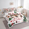 thumbnail image 3 of jejeloiu Merry Xmas 7-Piece Twin Bedding Sets,Safari Wolves Bedding Comforter Set,Chic Christmas Tree Sheet Sets For Boys Teens,Breathable Home Decor Reversible, 3 of 8