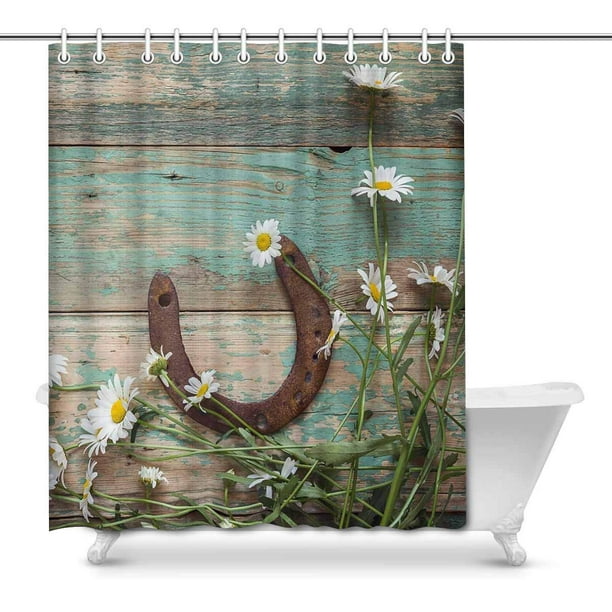 Wood House Decor Shower Curtain, Shower Curtains For Rustic Bathrooms