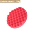 thumbnail image 3 of Uxcell 2pcs Buffing Sponge Pads 7" Polishing Wheel Waffle Finishing Grip Pad Car Buffer Polisher with Hook and Loop Back for Car Detailing Polishing Waxing, Red, 3 of 7