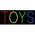thumbnail image 1 of Multicolored Toys LED Neon Sign 6 x 15 - inches, Black Square Cut Acrylic Backing, with Dimmer - Bright and Premium built indoor LED Neon Sign for wall décor, arcarde, and storefront., 1 of 7