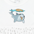 thumbnail image 4 of Inktastic Pizza Shark Girls Baby Dress, 4 of 5