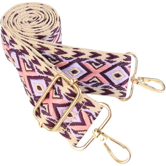 LinYooLi Bandoulière de Remplacement Réglable, Sangles de Bagage, Ceinture Bandoulière en Toile pour Sac à Main, Sangle de Sac à Main pour Femmes (Style A 119)