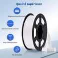 thumbnail image 2 of (White) PLA Filament for 3D Printer White, 1 kg 1.75 mm PLA Filament for 3D Printing on 3D Printer a, 2 of 5